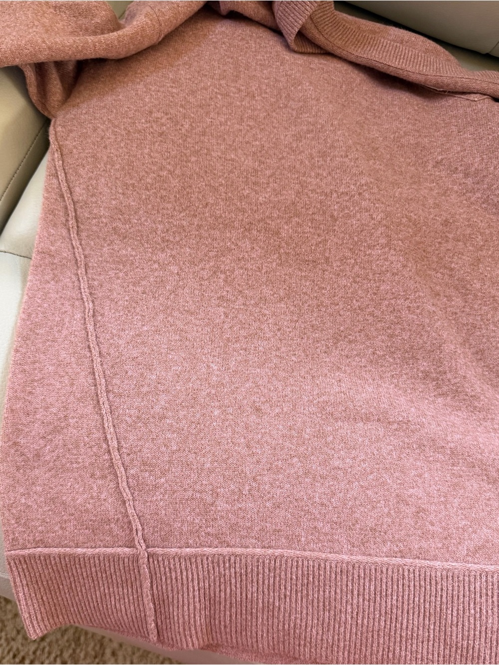 Lucky 🍀 Brand Mauve-Pink V-Neck Pullover Sweater - Picture 6 of 6